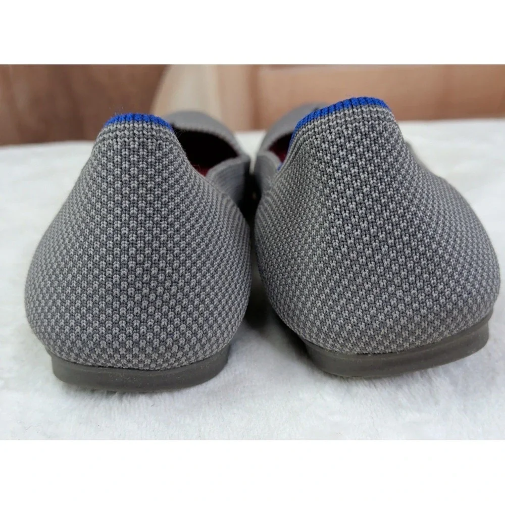 Rothys 'The Flat' Round Toe Gray Birdseye Slip On flats